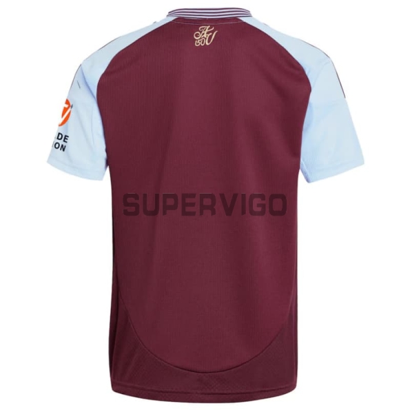 Camiseta Aston Villa Primera Equipación 2025/2026 Rojo Oscuro
