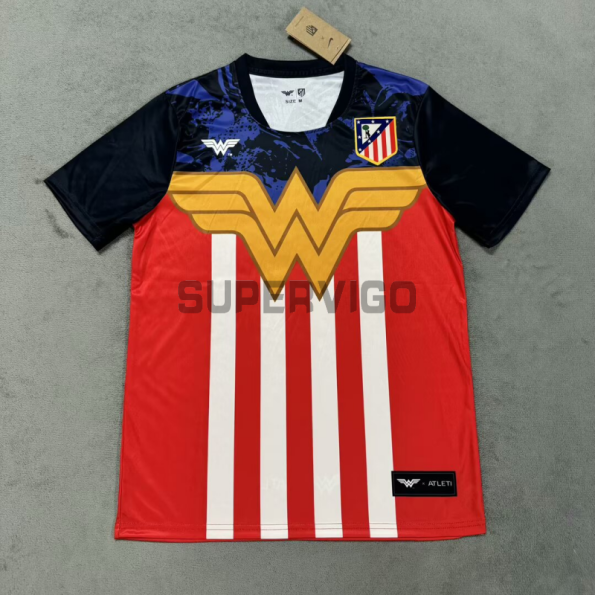 Camiseta Atlético Madrid Edición “Mujer Maravilla” Rojo/Blanco