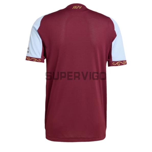 Camiseta Aston Villa Primera Equipación 2025/2026 Rojo Oscuro
