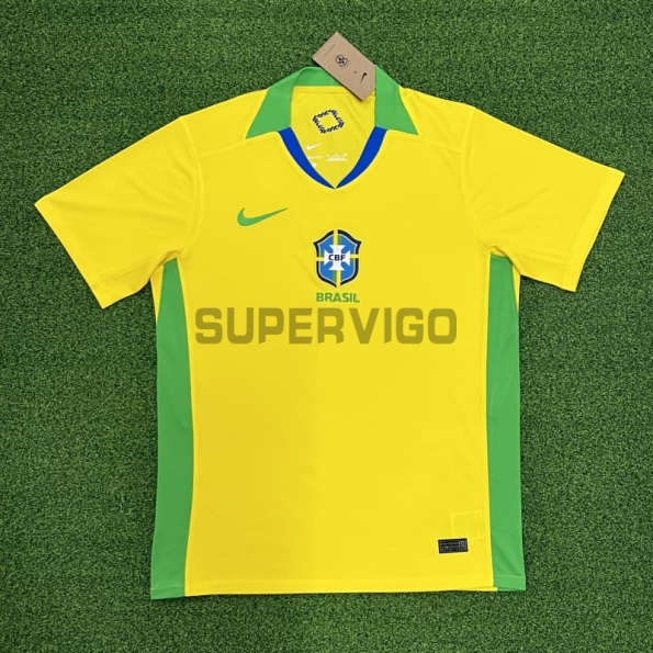Camiseta Brasil Primera Equipación 2025 Amarillo