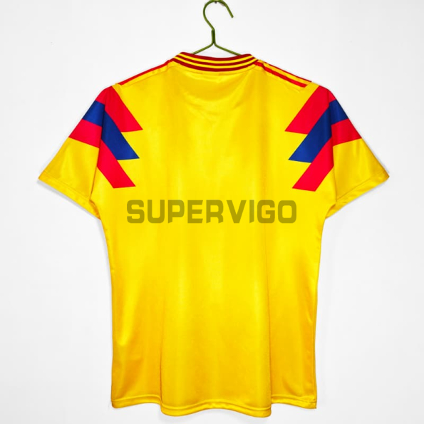 Camiseta Colombia Primera Equipación Retro 1990 Amarillo