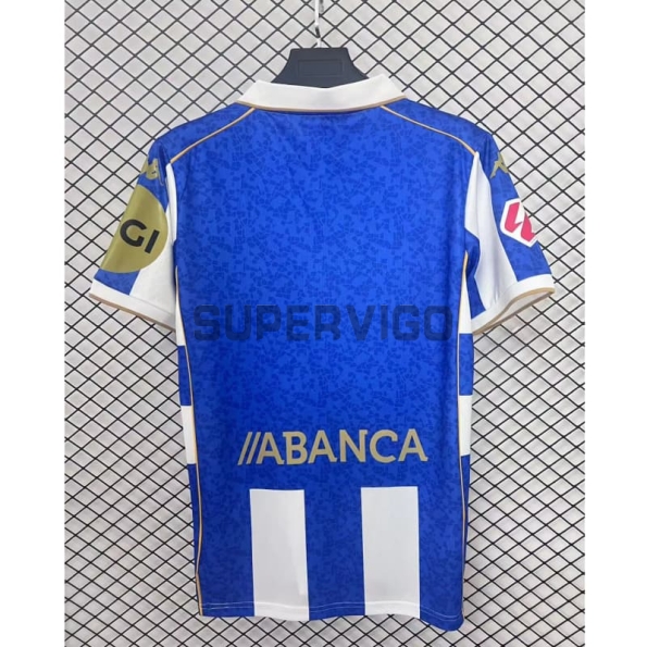 Camiseta Deportivo de La Coruña 2025/2026 Primera Equipación Blanco/Azul con Parche La Liga