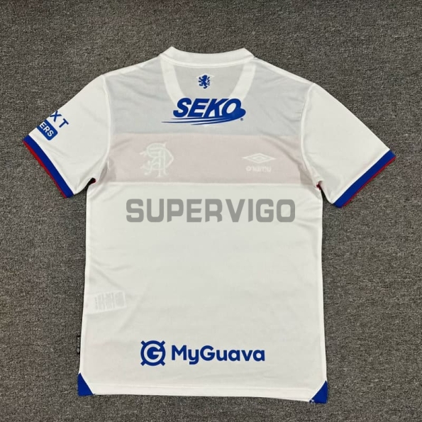 Camiseta Rangers FC Segunda Equipación 2025/2026 Blanco