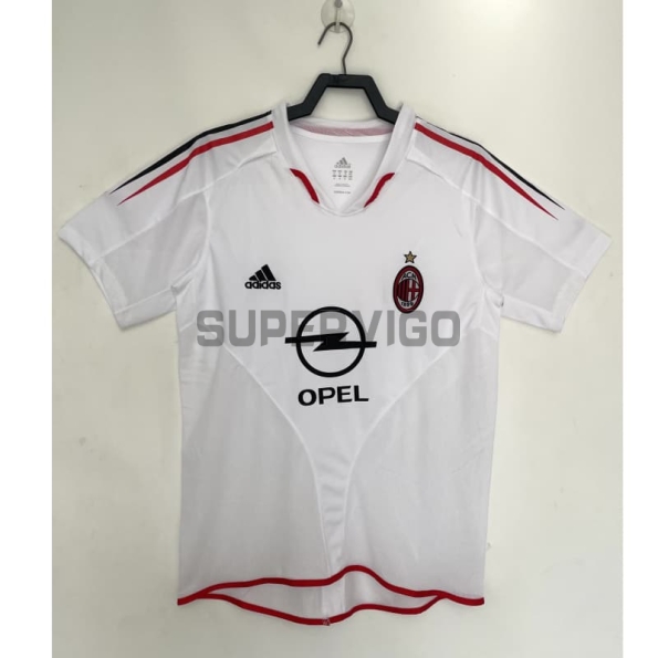 Camiseta AC Milan Segunda Equipación Retro 2004/05 Blanco