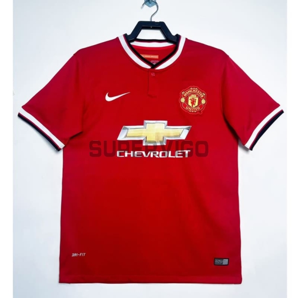 Camiseta Manchester United Primera Equipación Retro 2014/15 Rojo