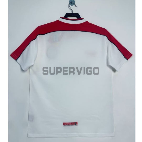 Camiseta Liverpool Segunda Equipación Retro 1998/99 Blanco