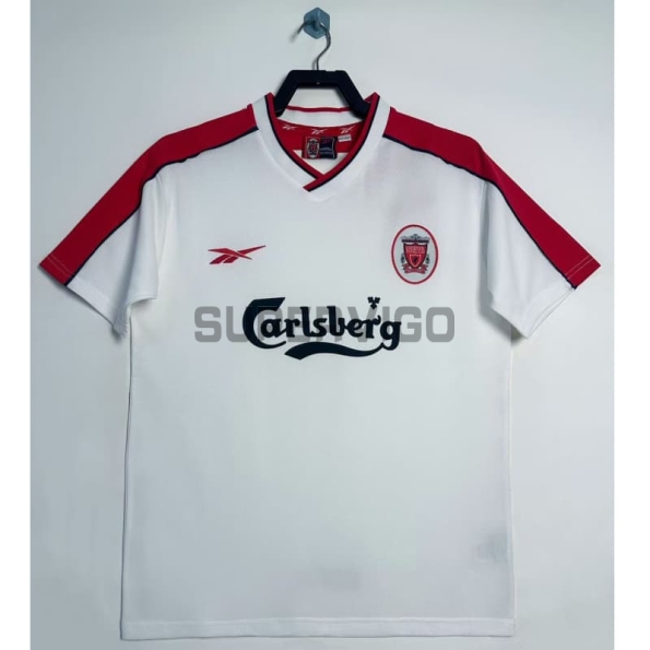 Camiseta Liverpool Segunda Equipación Retro 1998/99 Blanco