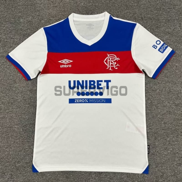 Camiseta Rangers FC Segunda Equipación 2025/2026 Blanco