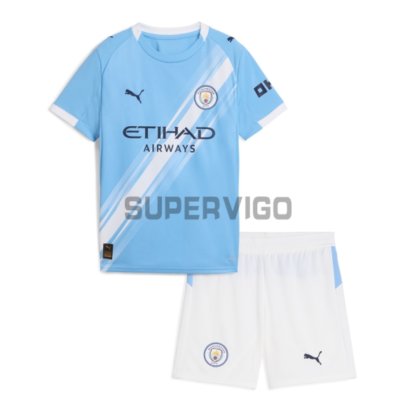 Camiseta Manchester City Primera Equipación 2025/2026 Niño Kit