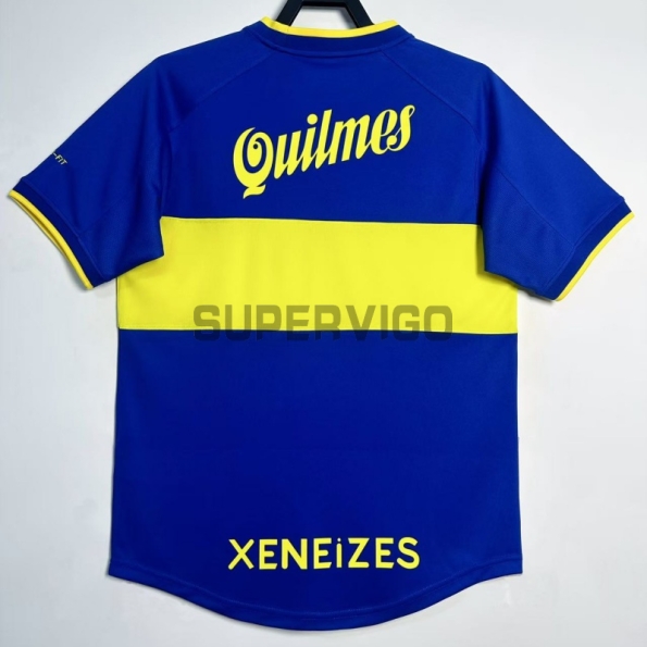 Camiseta Boca Juniors Primera Equipación Retro 2000/01 Azul/Amarillo
