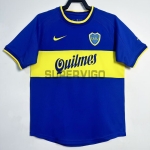 Camiseta Boca Juniors Primera Equipación Retro 2000/01 Azul/Amarillo