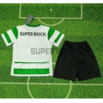 Camiseta Lisboa Primera Equipación 2025/2026 Verde/Blanco Niño Kit