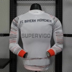 Camiseta Bayern Múnich Segunda Equipación 2025/2026 ML Blanco (EDICIÓN JUGADOR)