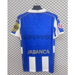 Camiseta Deportivo de La Coruña 2025/2026 Primera Equipación Blanco/Azul con Parche La Liga