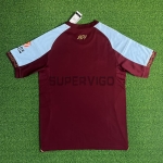 Camiseta Aston Villa Primera Equipación 2025/2026 Rojo Oscuro