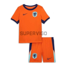Camiseta Holanda Primera Equipación 2024 Niño Kit