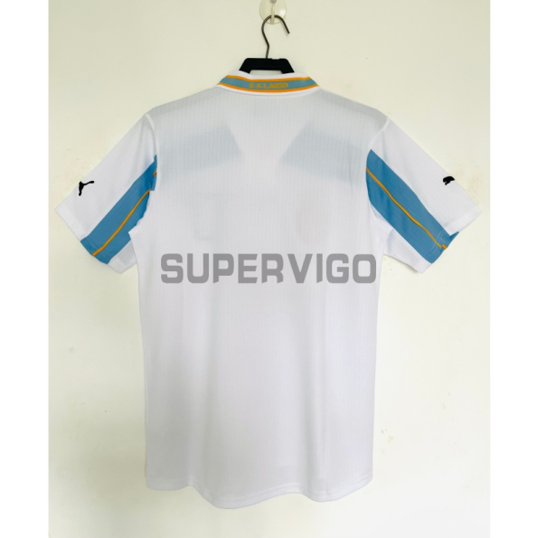 Camiseta Lazio Segunda Equipación Retro 2000/2001 Blanco/Azul