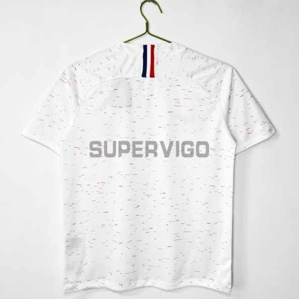 Camiseta Francia Segunda Equipación Retro 2018 Blanco