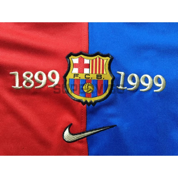 Camiseta Barcelona 1899/1999 Centenario ML Azul/Rojo Niño Kit