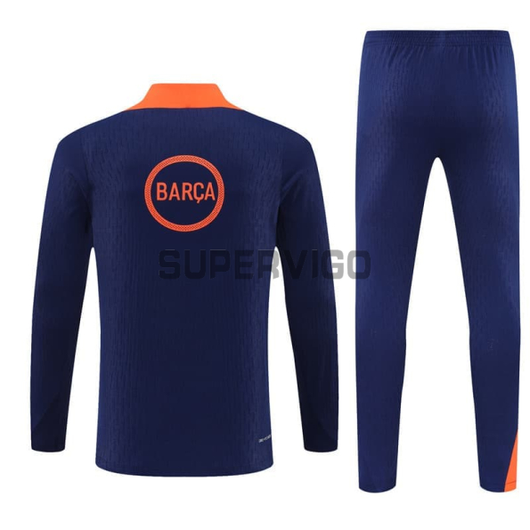 Sudadera De Entrenamiento Barcelona 2025/2026 Niño Kit Azul/Naranja