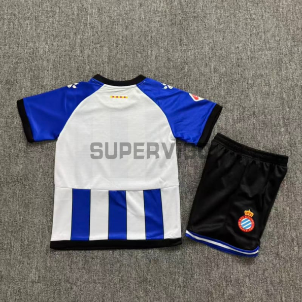 Camiseta Espanyol Primera Equipación 2026/2027 Azul/Blanco Niño Kit con Parche La Liga