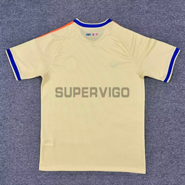 Camiseta Curacao Segunda Equipación Mundial 2026 Amarillo Claro