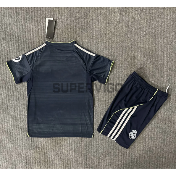Camiseta Real Madrid Segunda Equipación 2025/2026 Azul Marino Niño Kit