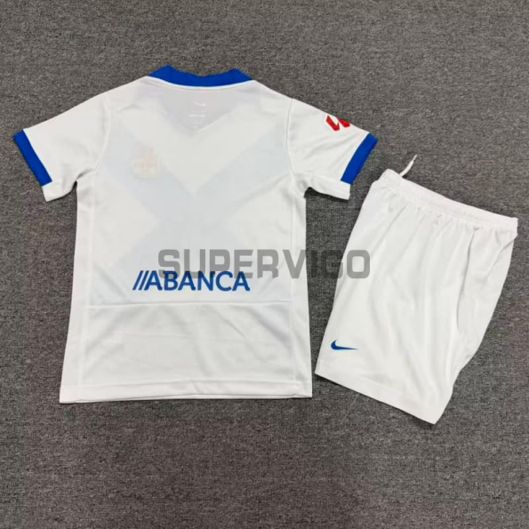 Camiseta Deportivo De La Coruna Tercera Equipación 2026/2027 Blanco/Azul Niño Kit con Parche La Liga