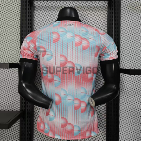 Camiseta Bélgica Segunda Equipación 2026 Rosa/Azul Claro (EDICIÓN JUGADOR)