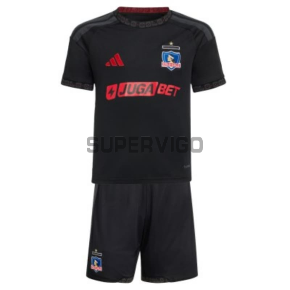 Camiseta Colo-Colo Segunda Equipación 2026/2027 Negro Niño Kit