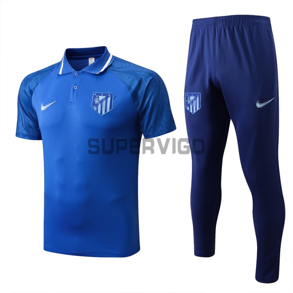 Polo Kit Atlético de Madrid 2022/2023 Bleu Marque Bleu