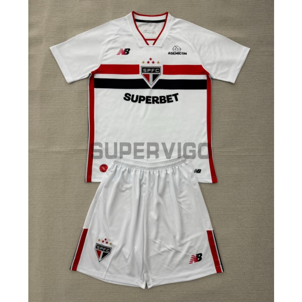 Camiseta São Paulo Primera Equipación 2026/2027 Blanco Niño Kit
