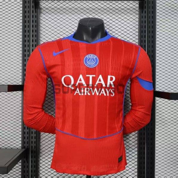 Camiseta PSG Tercera Equipación 2025/2026 ML Naranja (EDICIÓN JUGADOR)