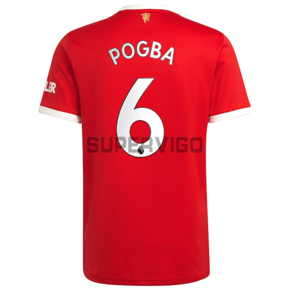 Camiseta Pogba 6 Manchester United Primera Equipación 2021/2022