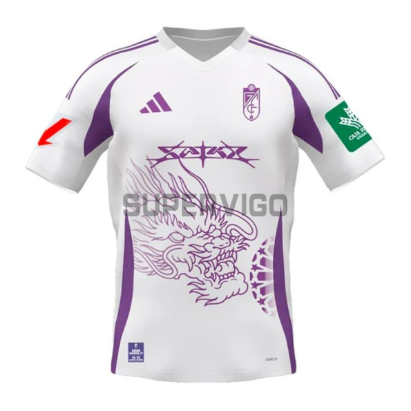 Camiseta Granada Cuarta Equipación 2024/2025 Blanco/Morado