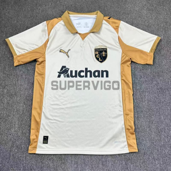 Camiseta RC Lens Tercera Equipación 2025/2026 Blanco/Marrón