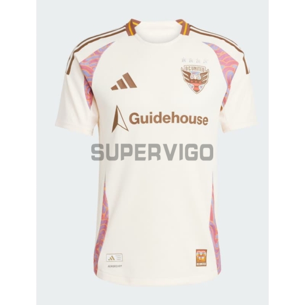 Camiseta DC United Segunda Equipación 2025/2026 Blanco/Marrón