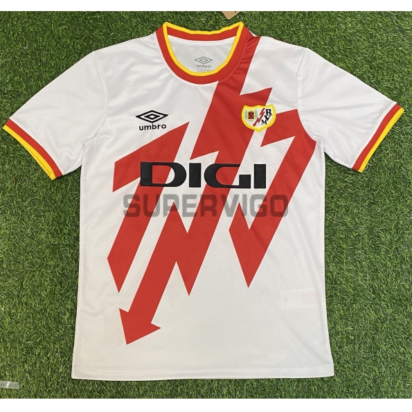 Camiseta Rayo Vallecano Primera Equipación 2025/2026 Blanco/Rojo