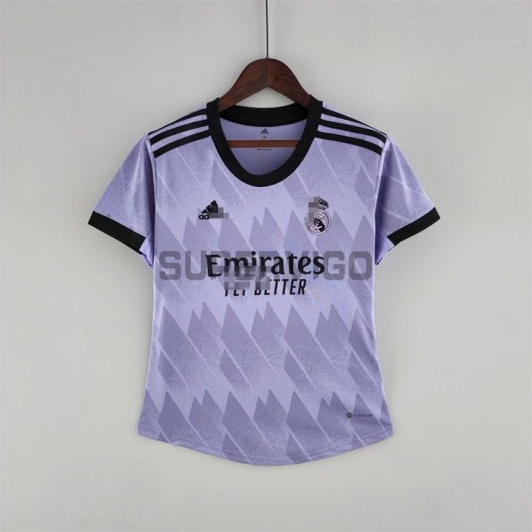 Camiseta Real Madrid Segunda Equipación 2022/2023 Mujer
