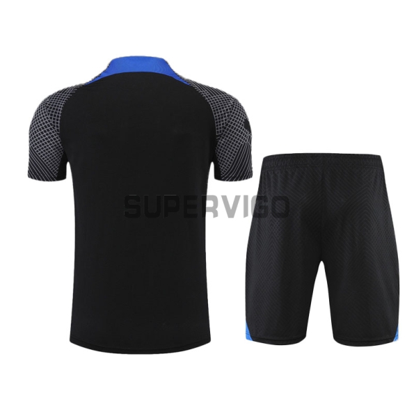 PSG Black/Blue Training Kit(Jersey+Pants) 2022/2023