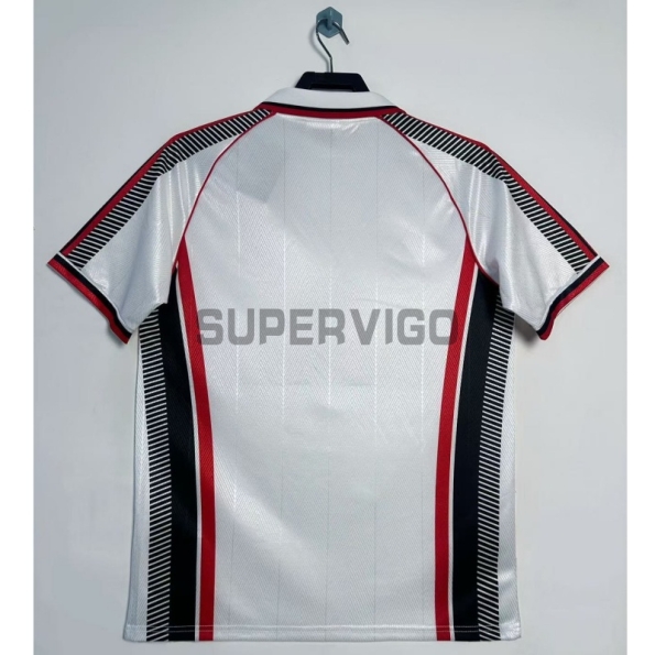 Camiseta AC Milan Segunda Equipación Retro 1997/98 Blanco
