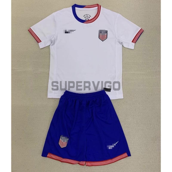 Camiseta EE.UU. Primera Equipación 2024/2025 Niño Kit