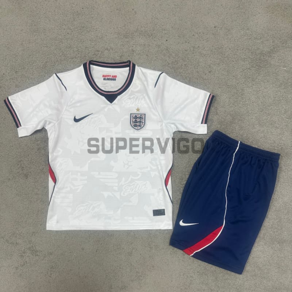 Camiseta Inglaterra 2026 Blanco Niño Kit