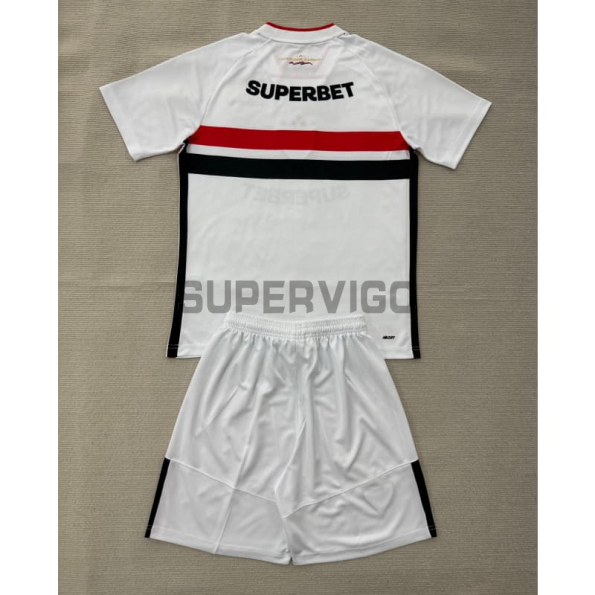 Camiseta São Paulo Primera Equipación 2026/2027 Blanco Niño Kit