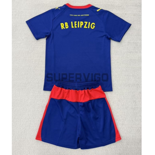 Camiseta Leipzig Segunda Equipación 2025/2026 Azul Niño Kit
