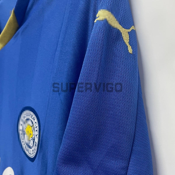 Camiseta Leicester City Primera Equipación Retro 2015/16