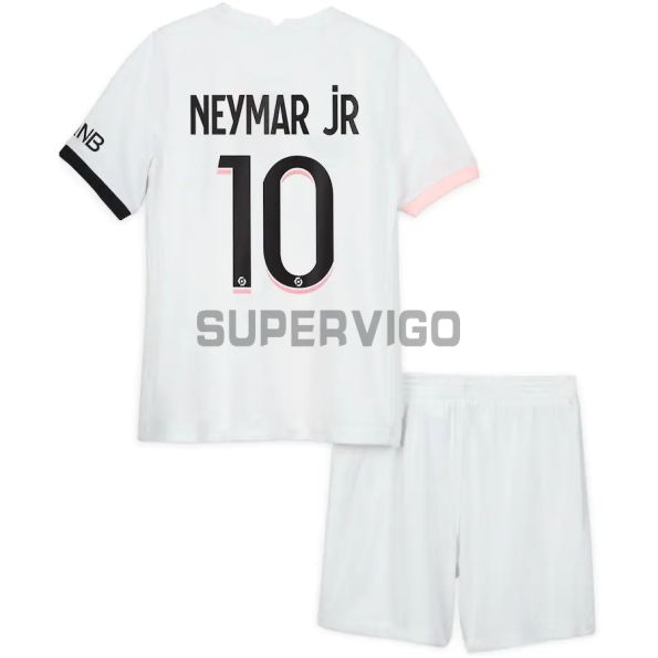 Camiseta Neymar Jr 10 PSG Segunda Equipación 2021/2022 Niño Kit