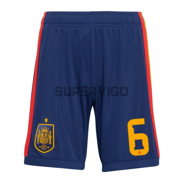 Camiseta Merino 6 España Primera Equipación 2026 ML Rojo/Azul