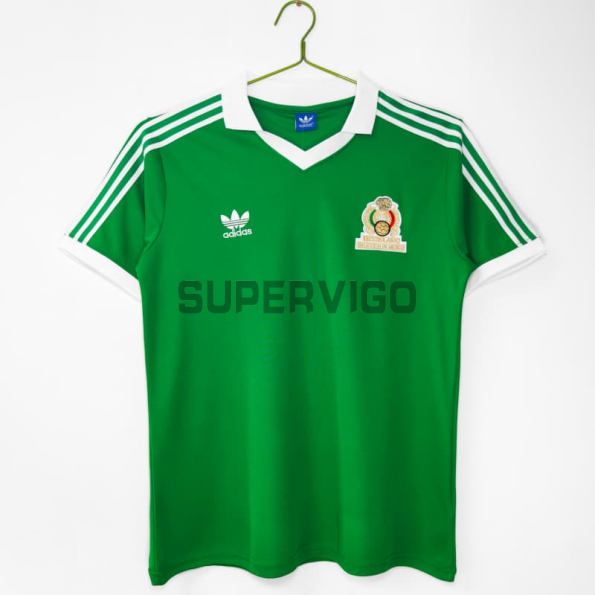 Camiseta México Primera Equipación Retro 1986 Verde