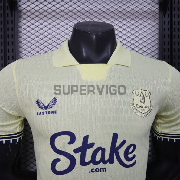 Camiseta Everton FC Segunda Equipación 2025/2026 Beige (EDICIÓN JUGADOR)